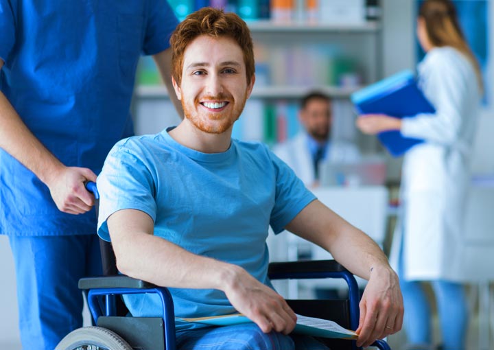 E Patient aus der Klinick entloossen